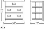 Warrensburg Three Drawer Dresser